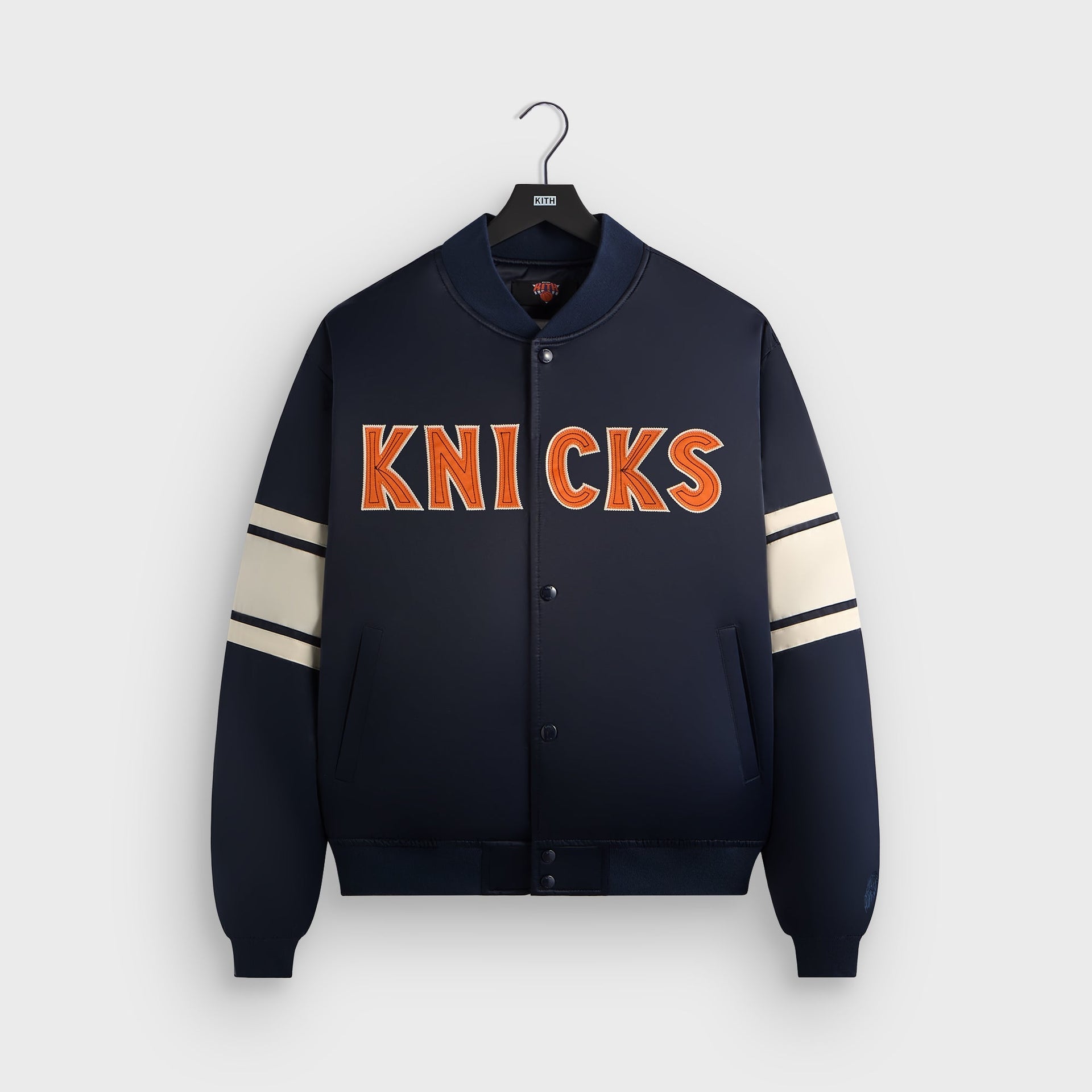 Kith for the New York Knicks Classic Satin Bomber Jacket - Nocturnal - PH
