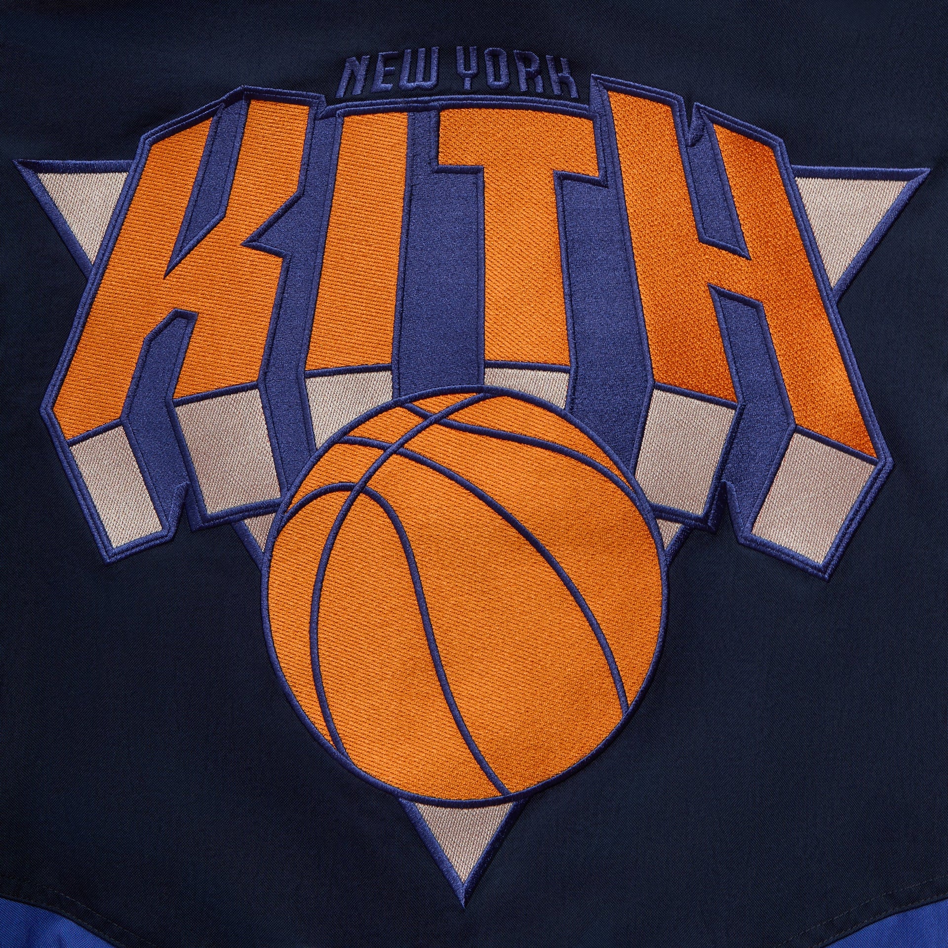 Kith for the New York Knicks Padded Nylon Jacket - Nocturnal