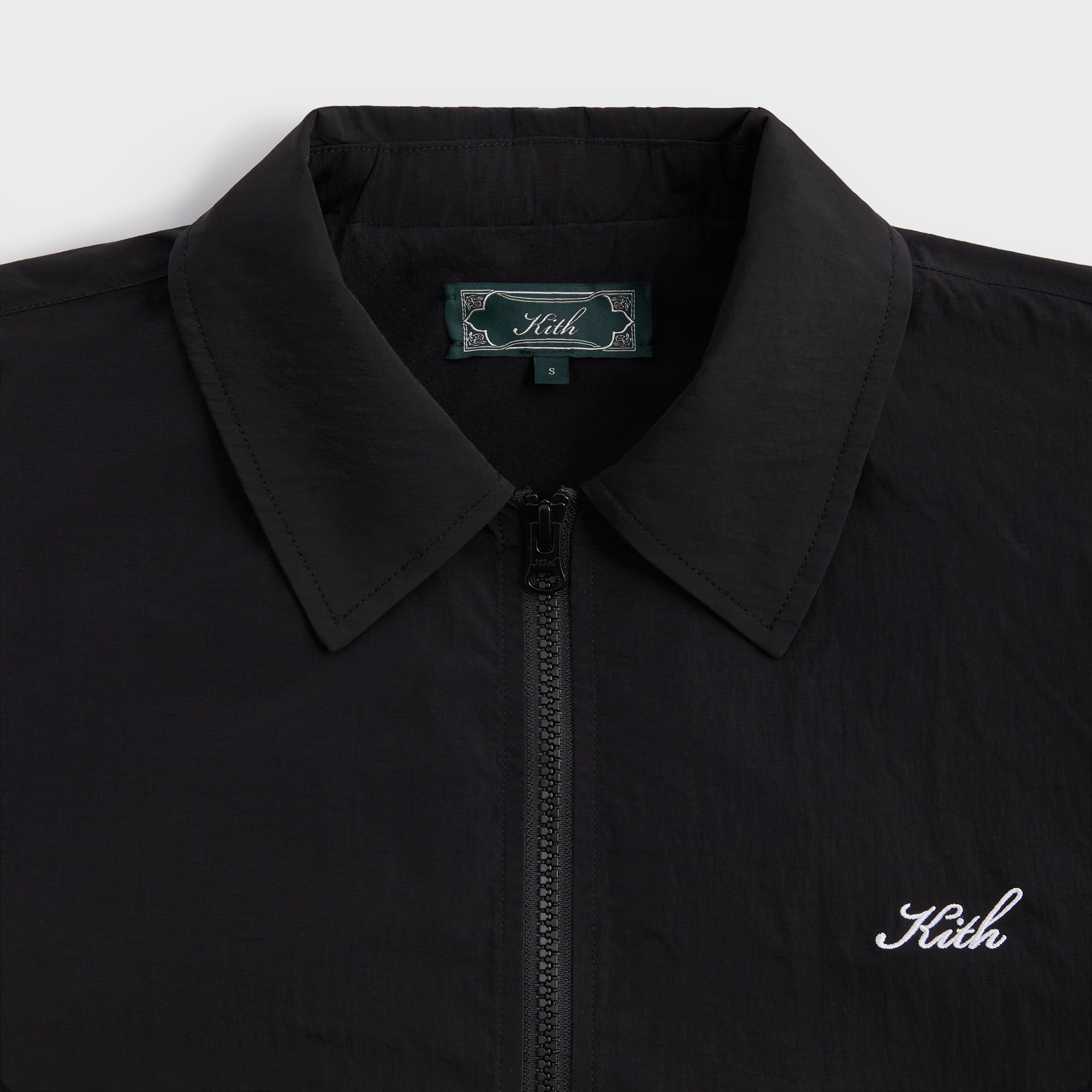 Kith Wrinkle Nylon Jonas Coaches Jacket - Black – Kith Europe