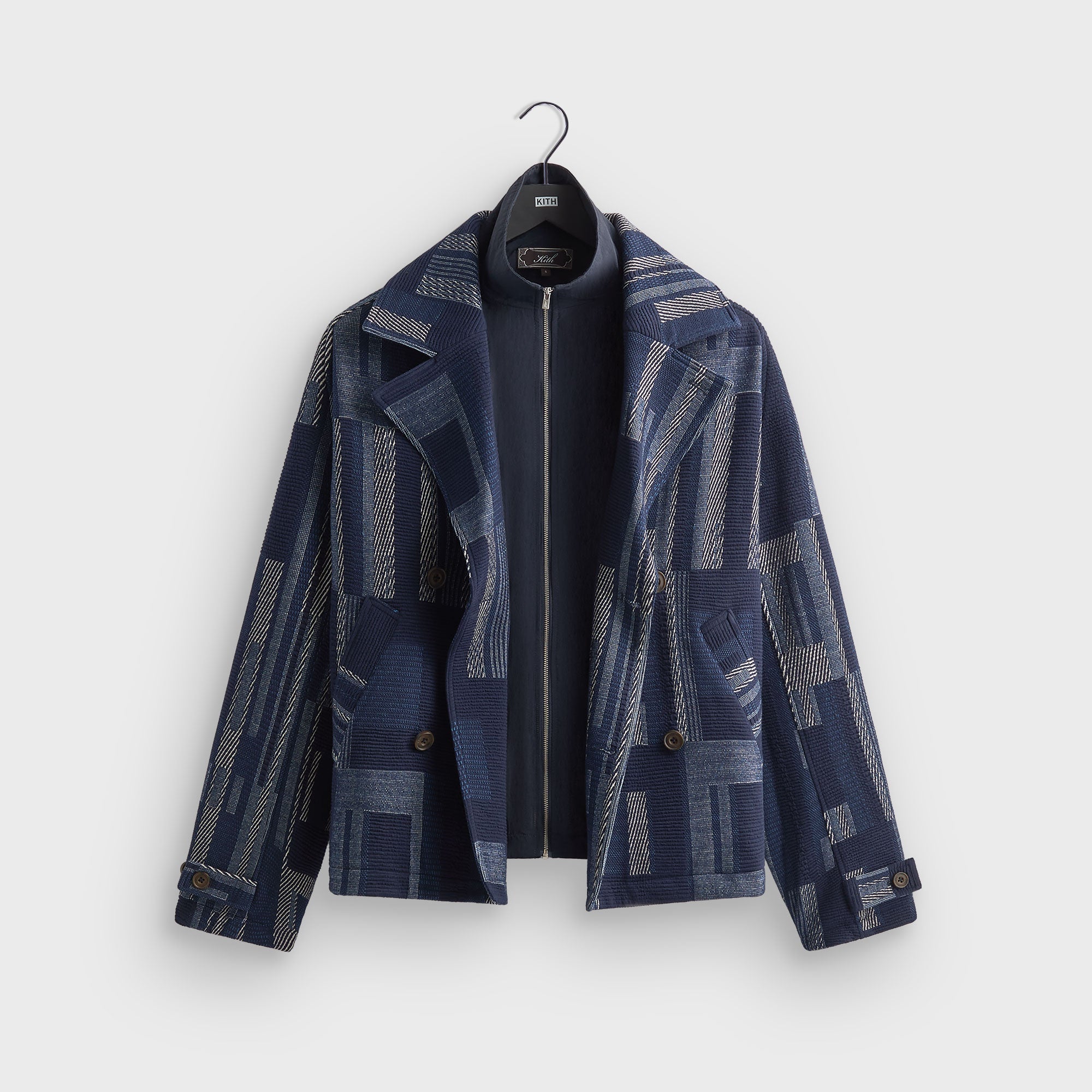 Kith Everett Cropped Moto Trench - Nocturnal – Kith Europe