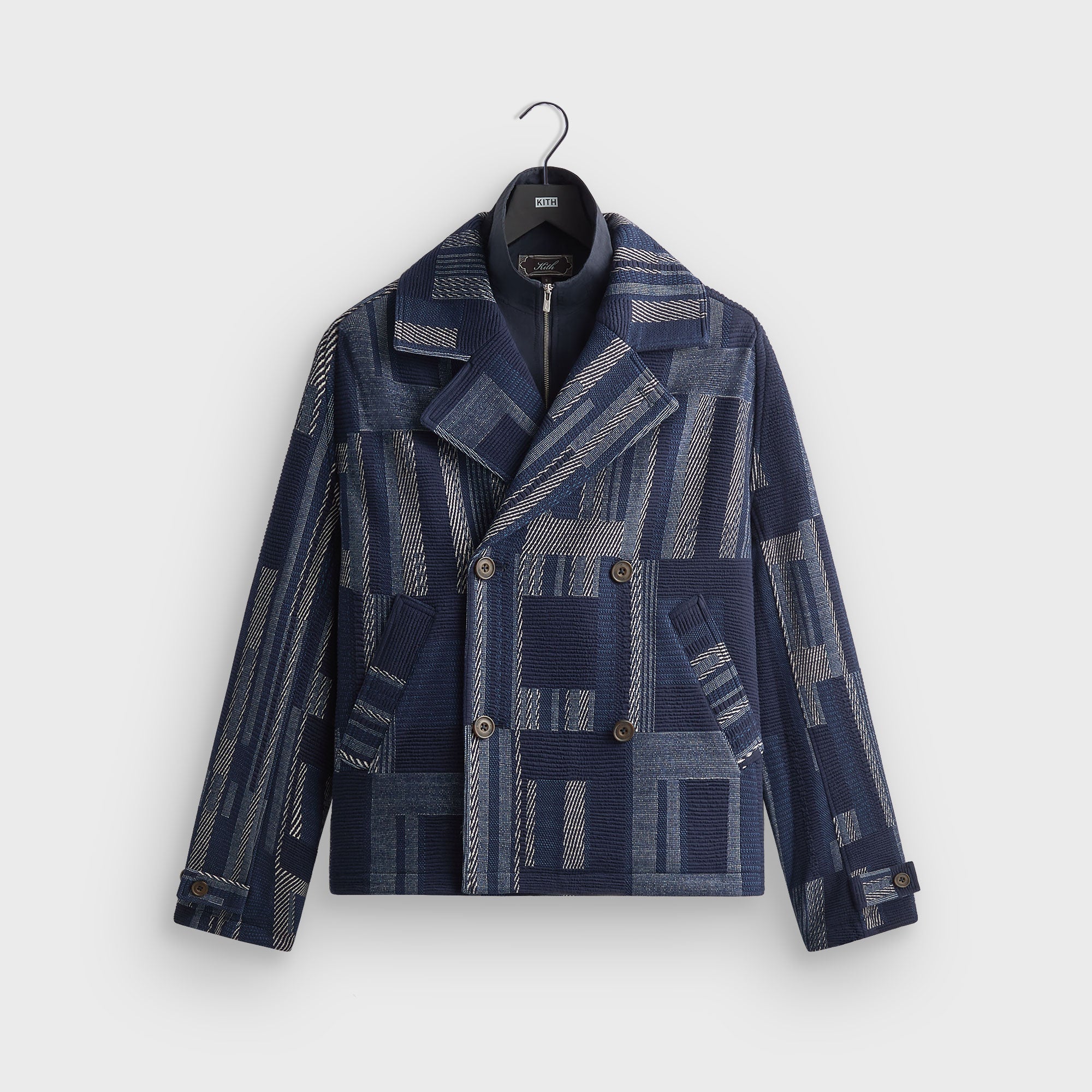 Kith コート　アウター　Kith&kin NYC Kith Everett Cropped Moto Trench - Nocturnal – Kith Europe