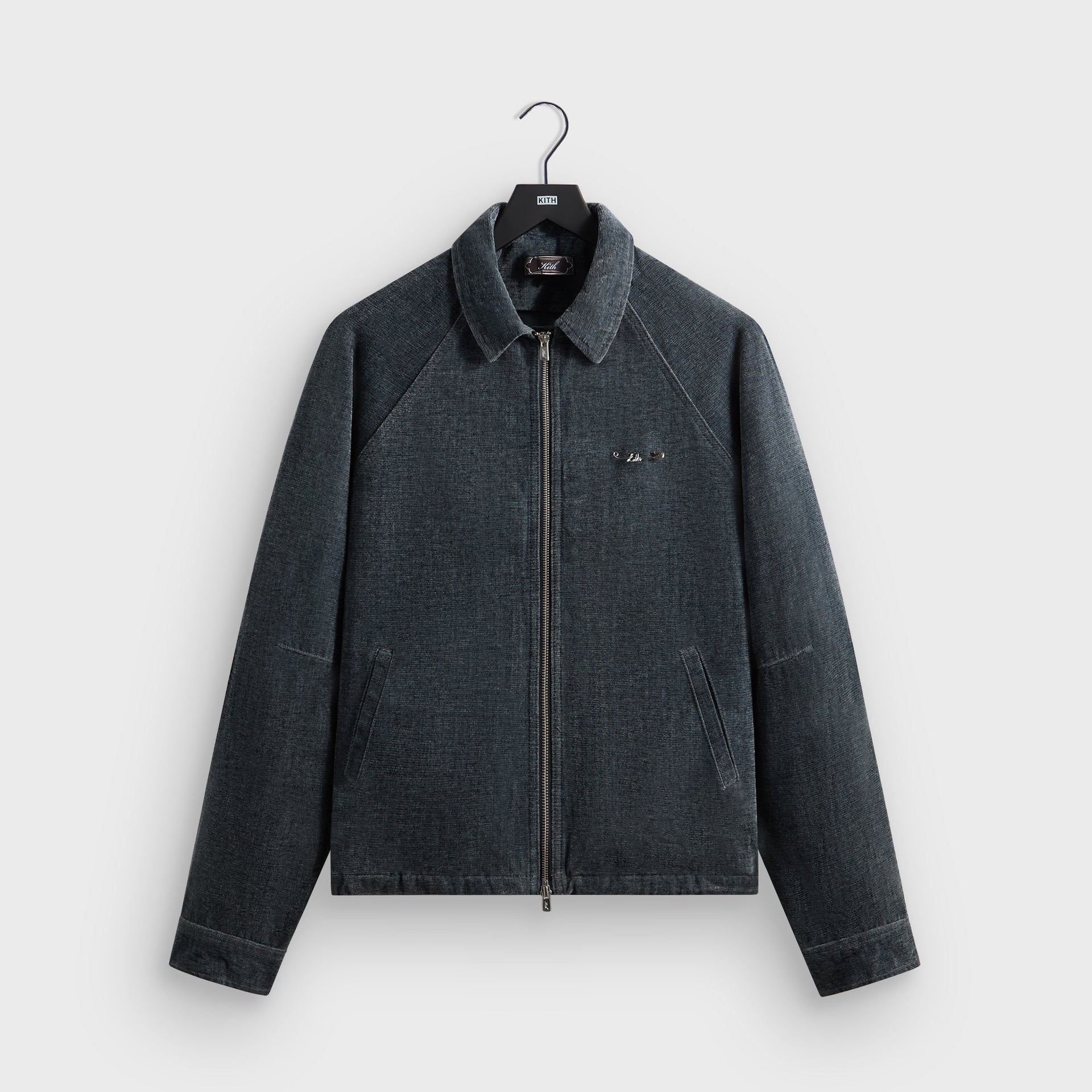 Kith Indigo Velour Efron Blouson Jacket - Placid - PH