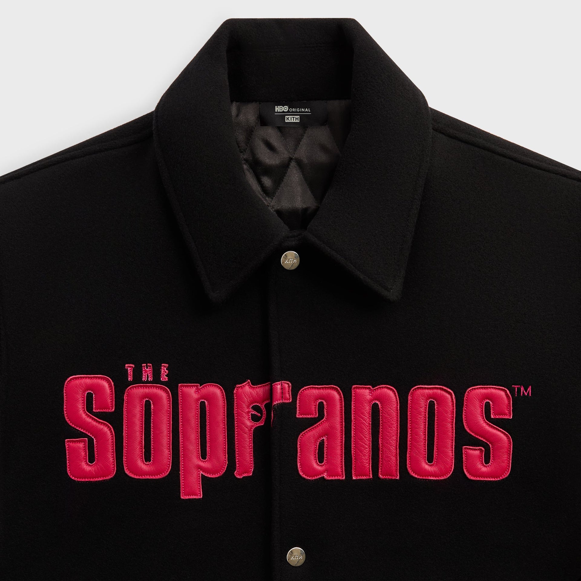 Kith for The Sopranos Varsity Jacket - Black