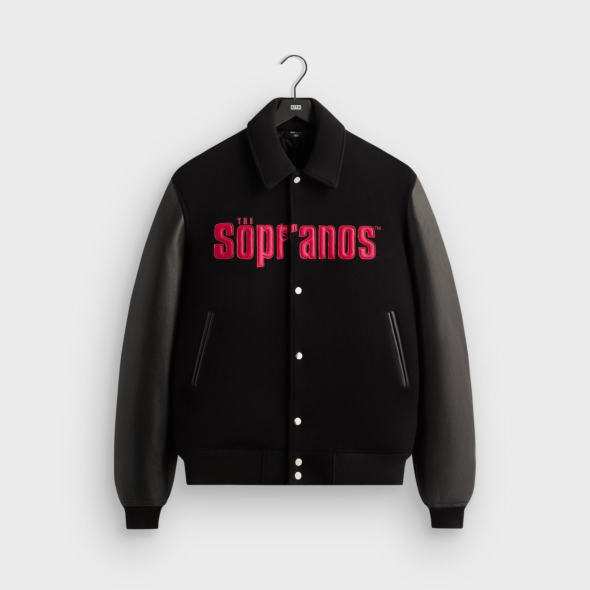 Kith for The Sopranos Varsity Jacket - Black