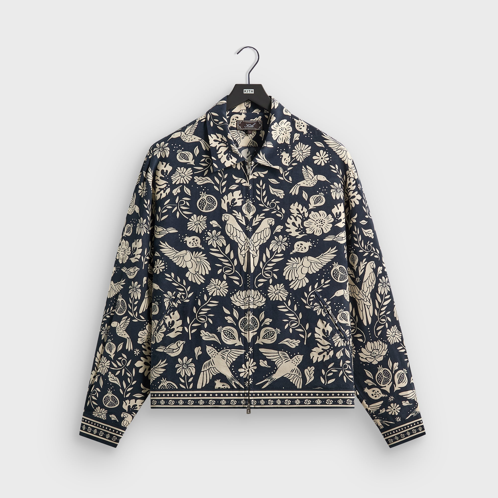 Kith Cupro Linen Connor Blouson Jacket - Nocturnal – Kith Europe