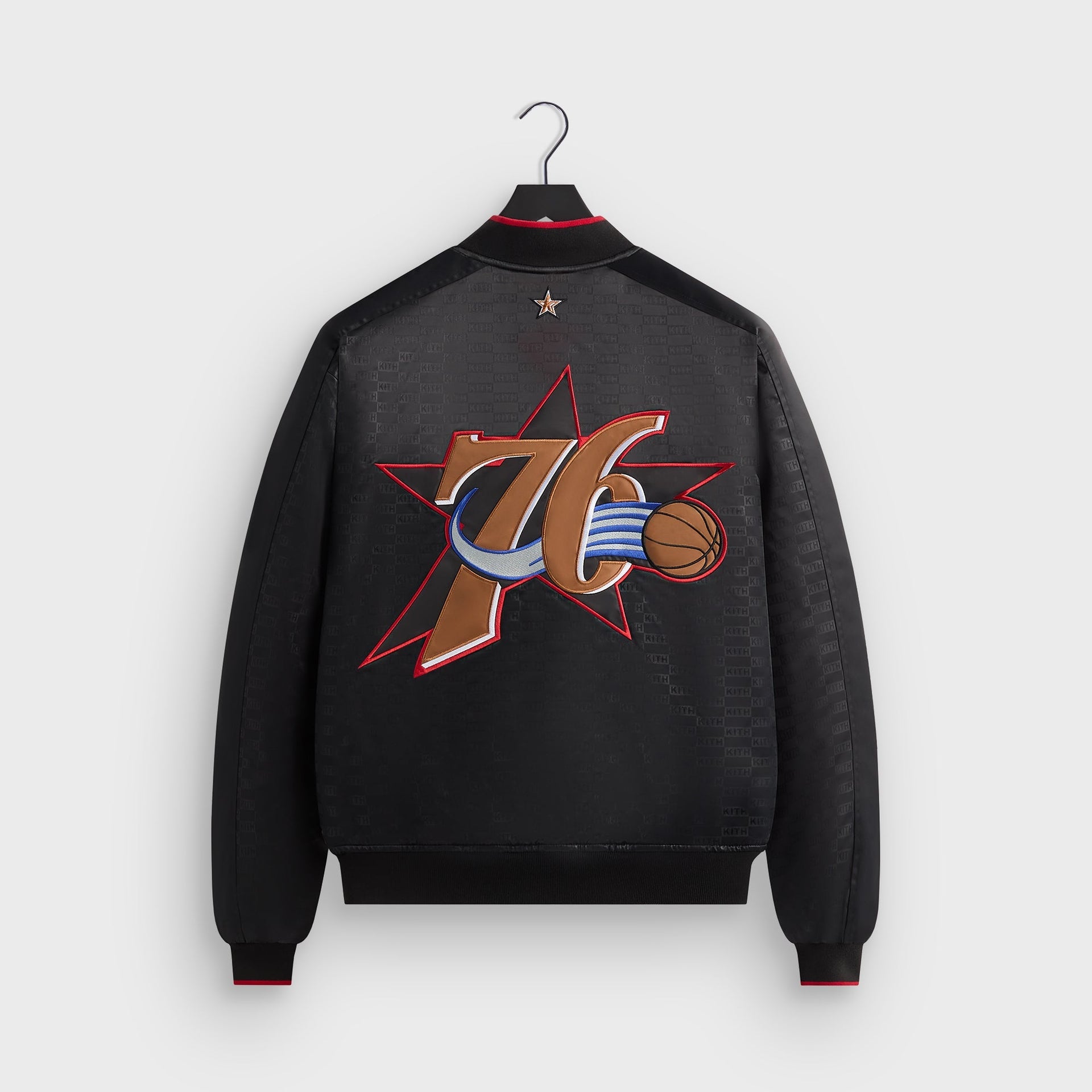 Kith for NBA All-Star Philadelphia 76ers Bomber Jacket - Black - PH