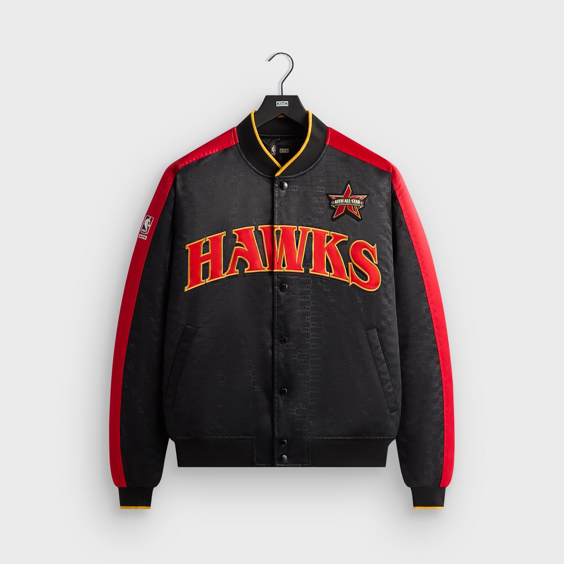 Kith for NBA All-Star Atlanta Hawks Bomber Jacket - Black - PH