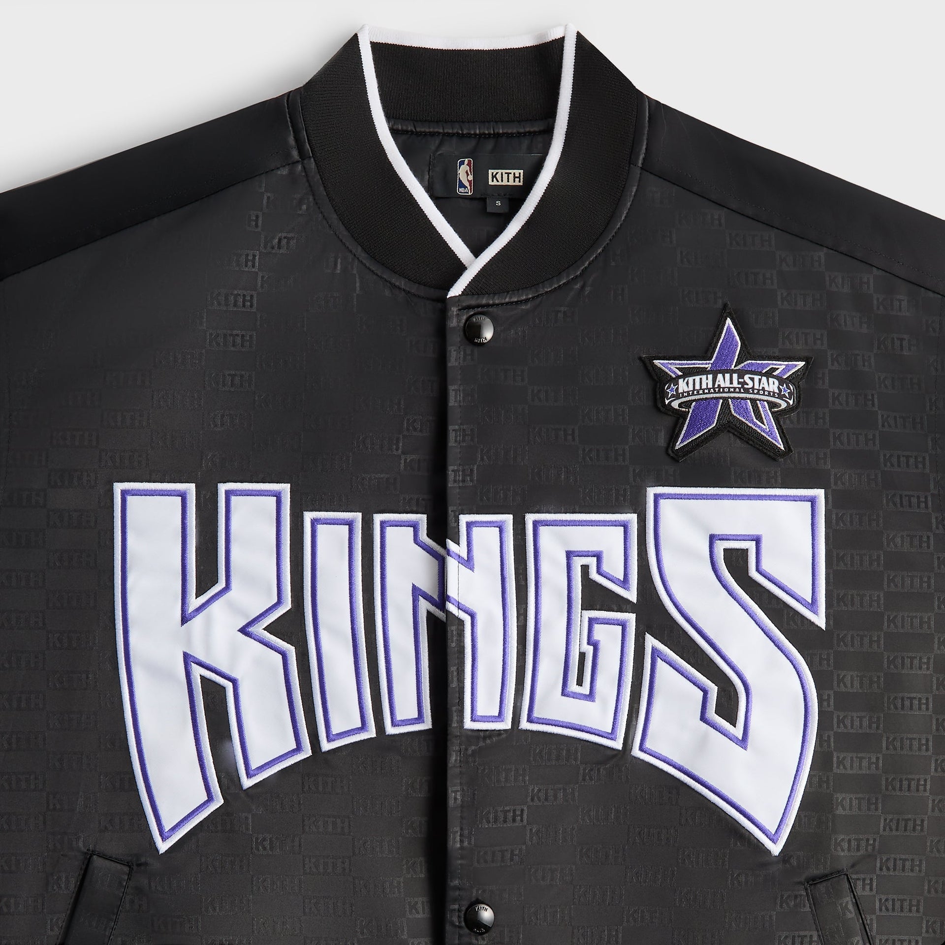 Kith for NBA All-Star Sacramento Kings Bomber Jacket - Black - PH