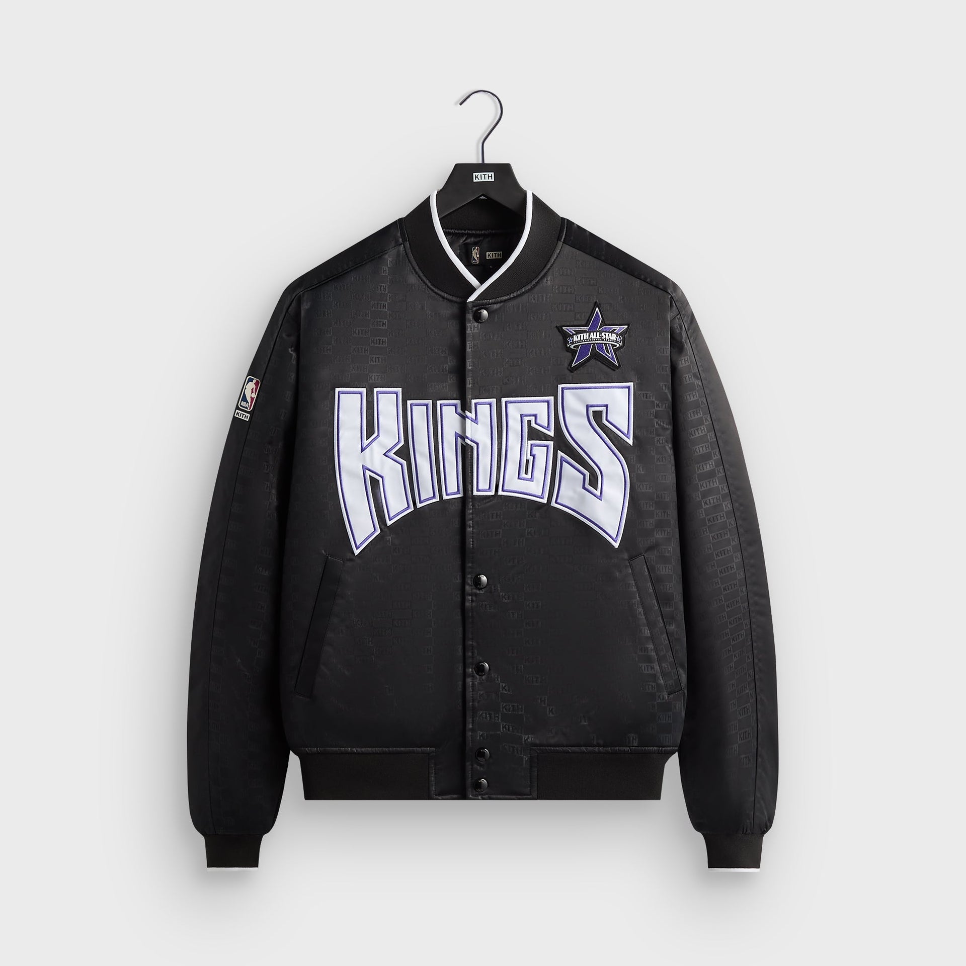 Kith for NBA All-Star Sacramento Kings Bomber Jacket - Black - PH