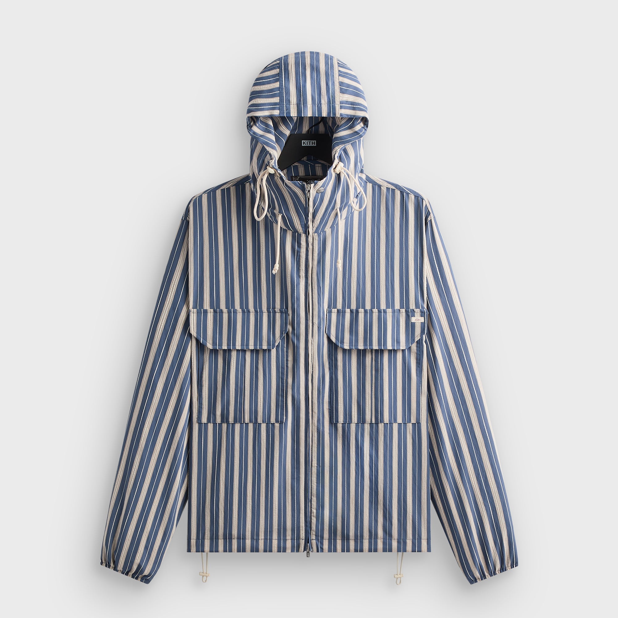 Kith Barre Stripe Full Zip Raj Jacket - Breeze – Kith Europe