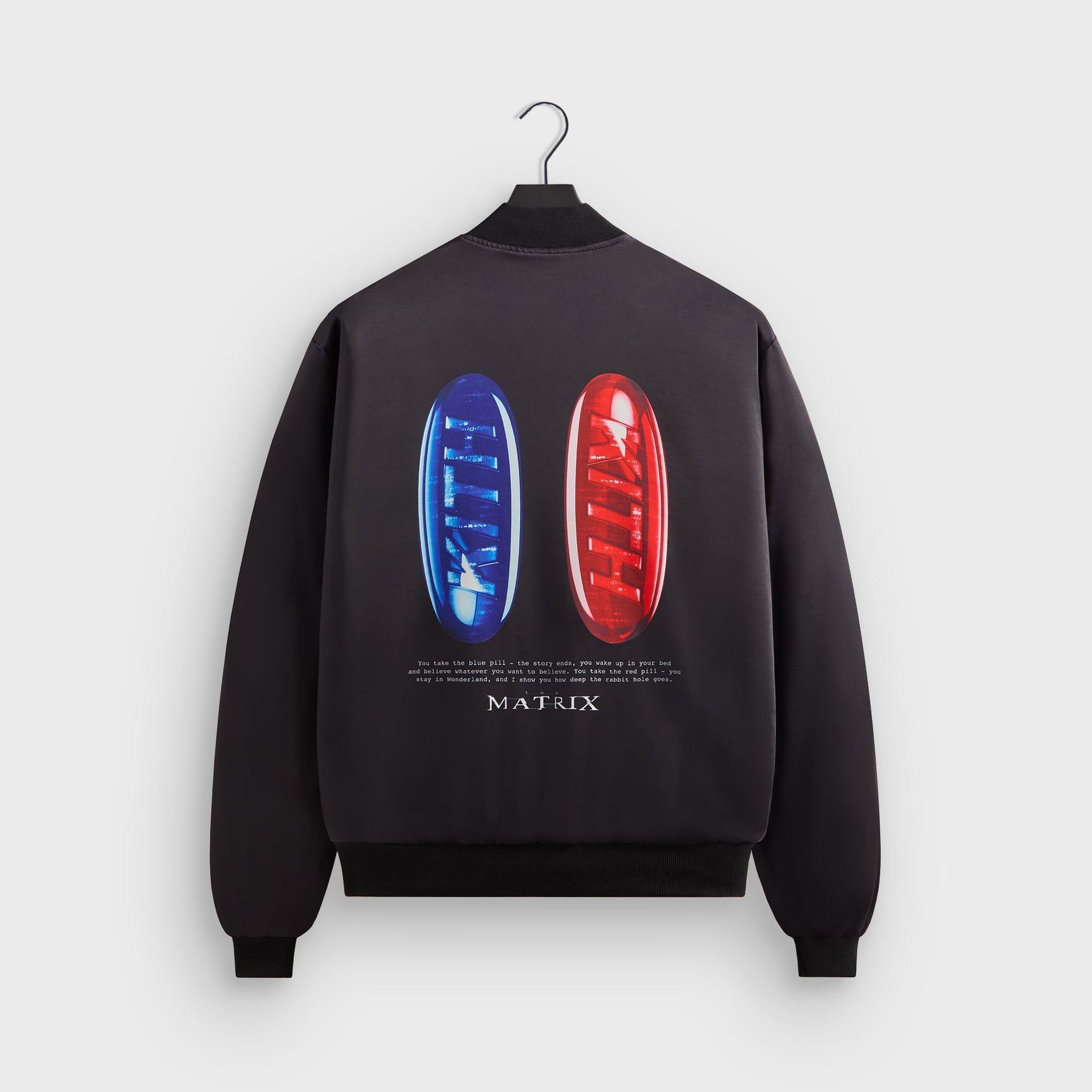 Kith for The Matrix Vance Satin Bomber Jacket - Black