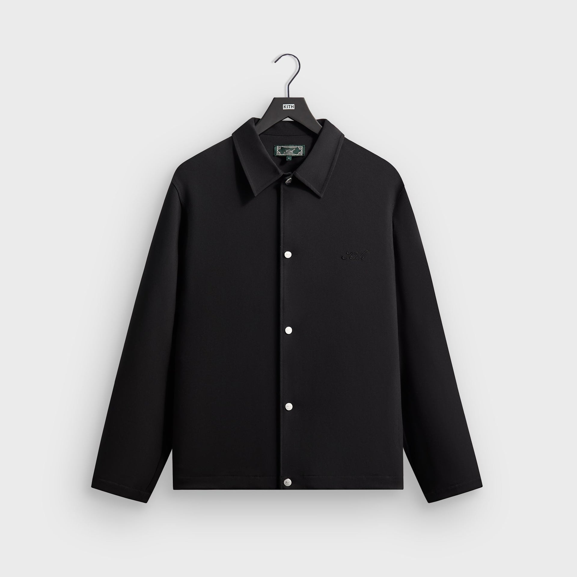 Kith Midweight Double Weave Coaches Jacket - Black