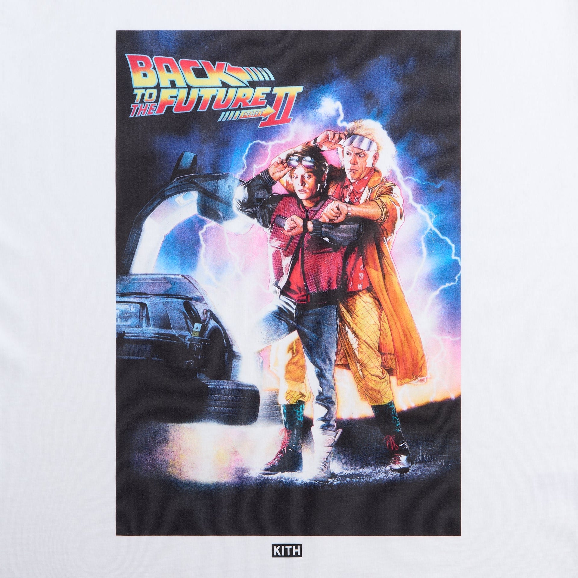Kith for Back to the Future II Movie Poster Vintage Tee - White - PH