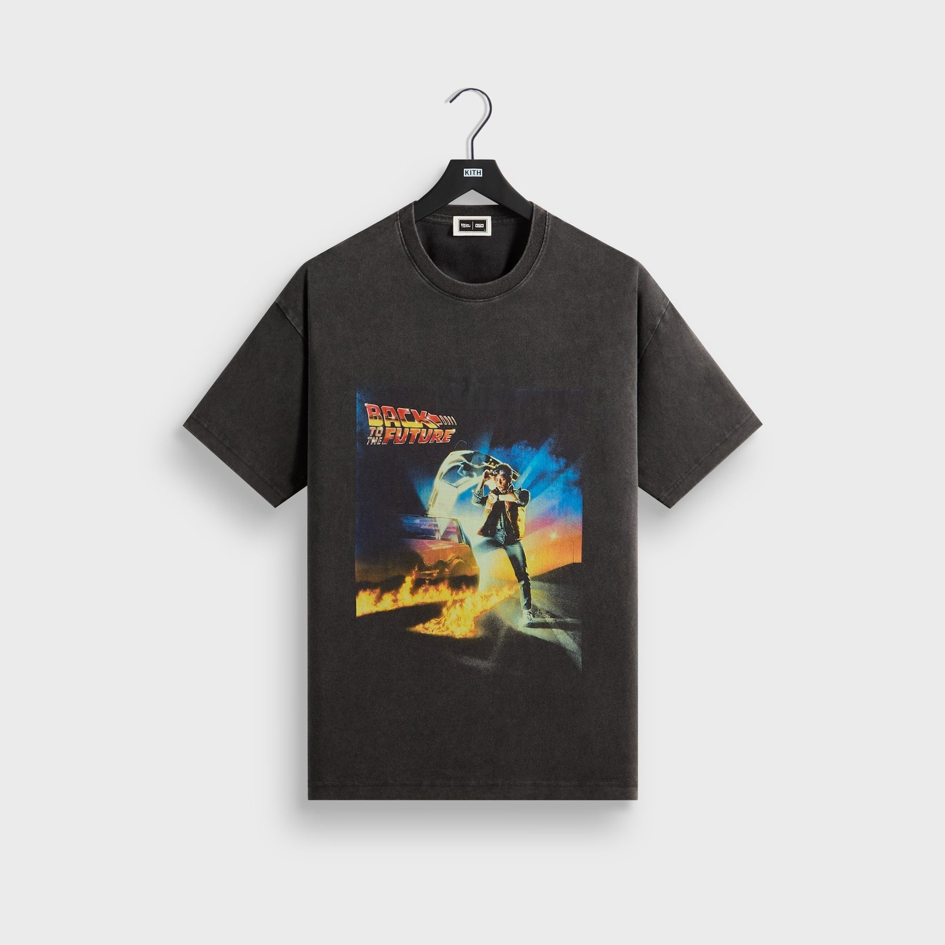 Kith for Back to the Future Chrome Title Vintage Tee - Black - PH