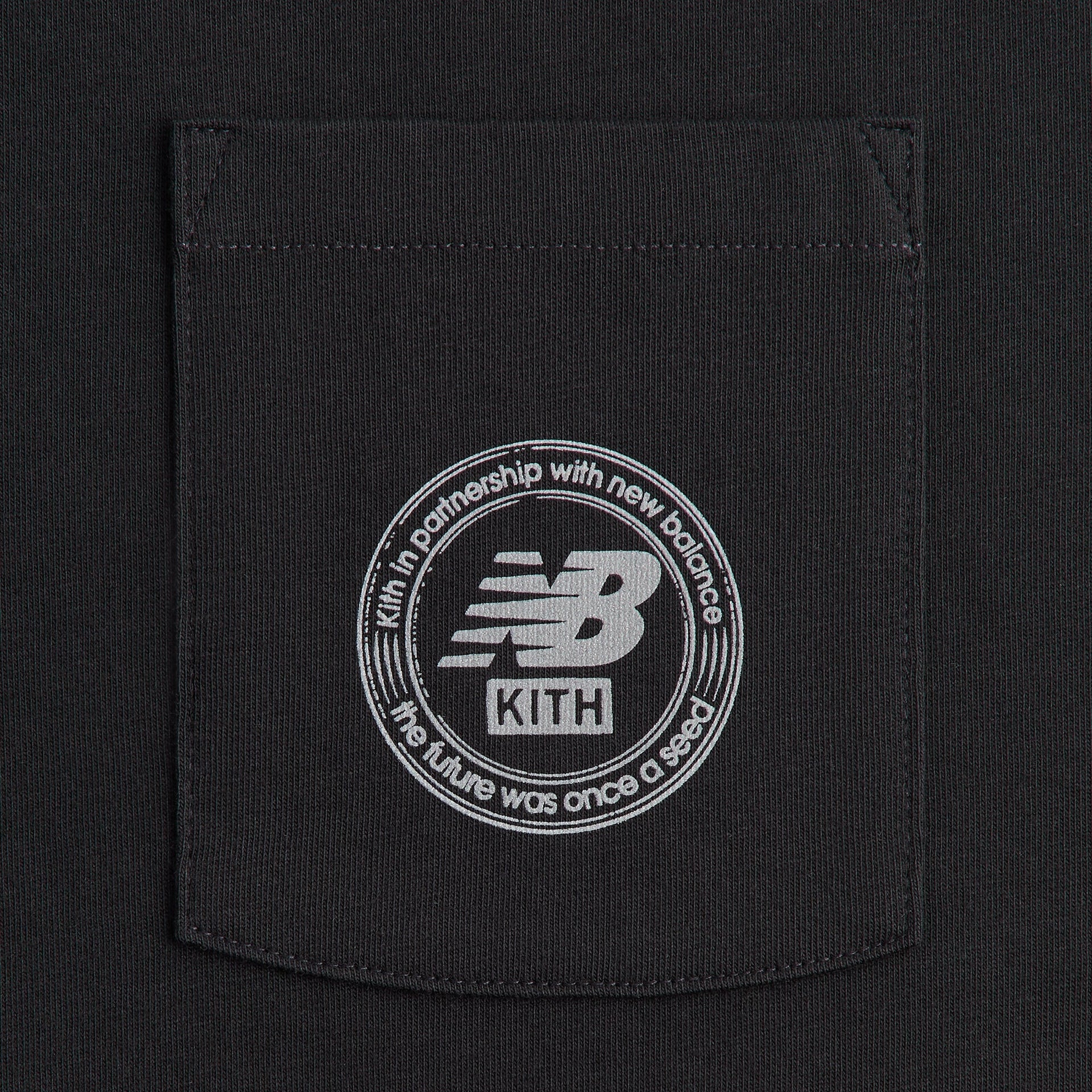 Kith & New Balance Crest Pocket Tee - Black - PH