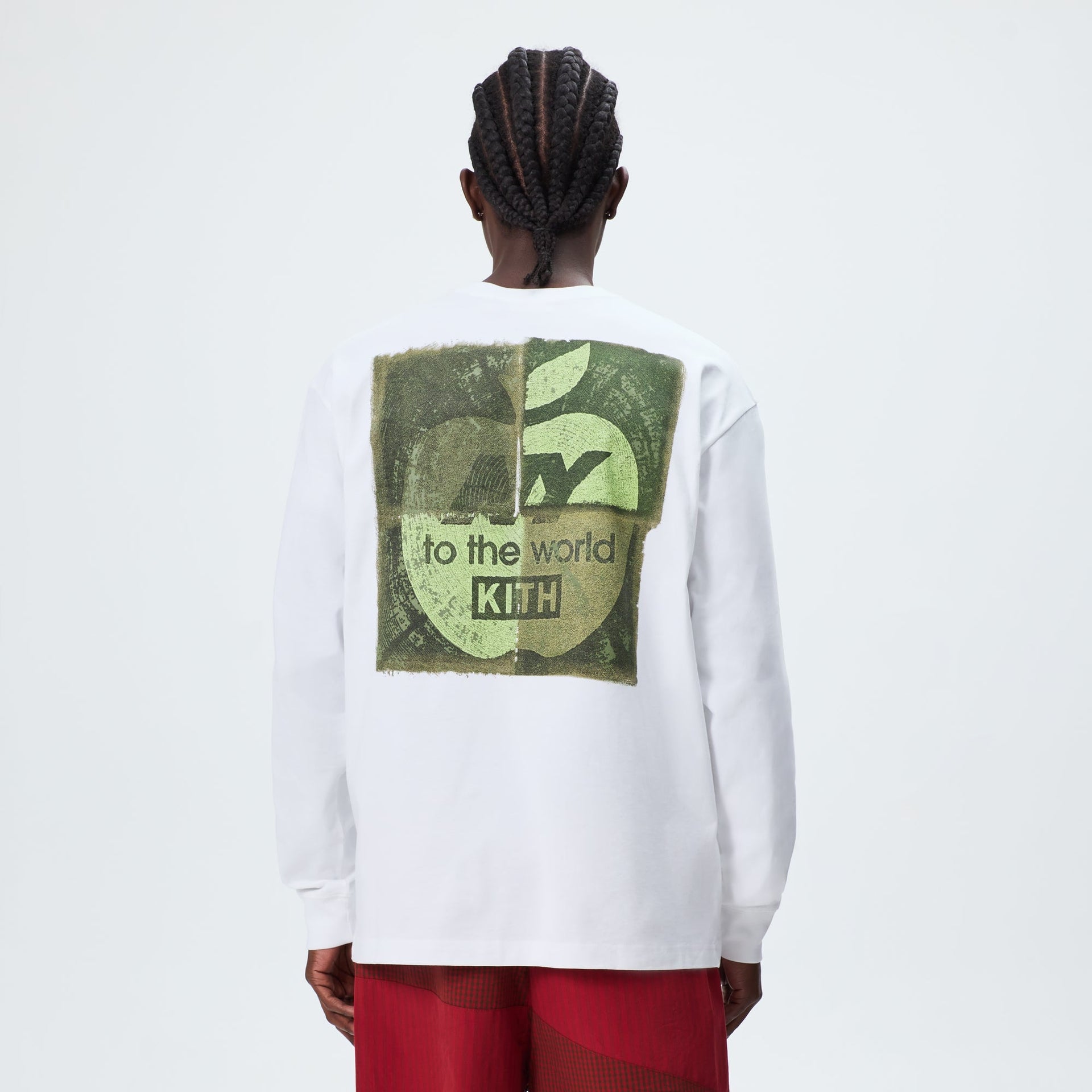 Kith & New Balance NY Woodblock Long Sleeve Pocket Tee - White - PH