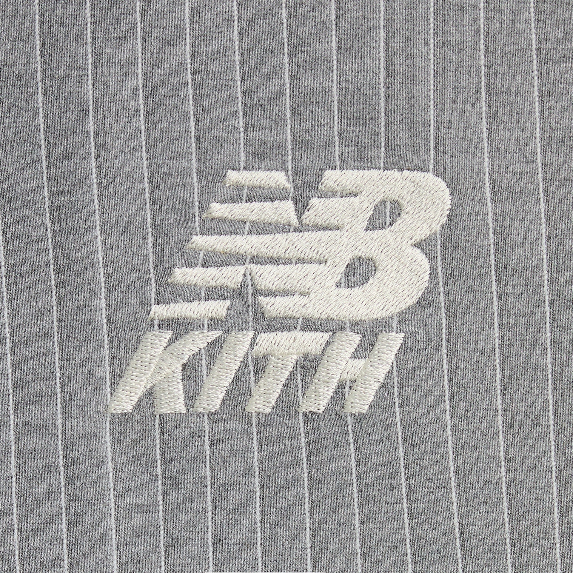 Kith & New Balance Pinstripe Braxton Zip Hoodie - Smoke