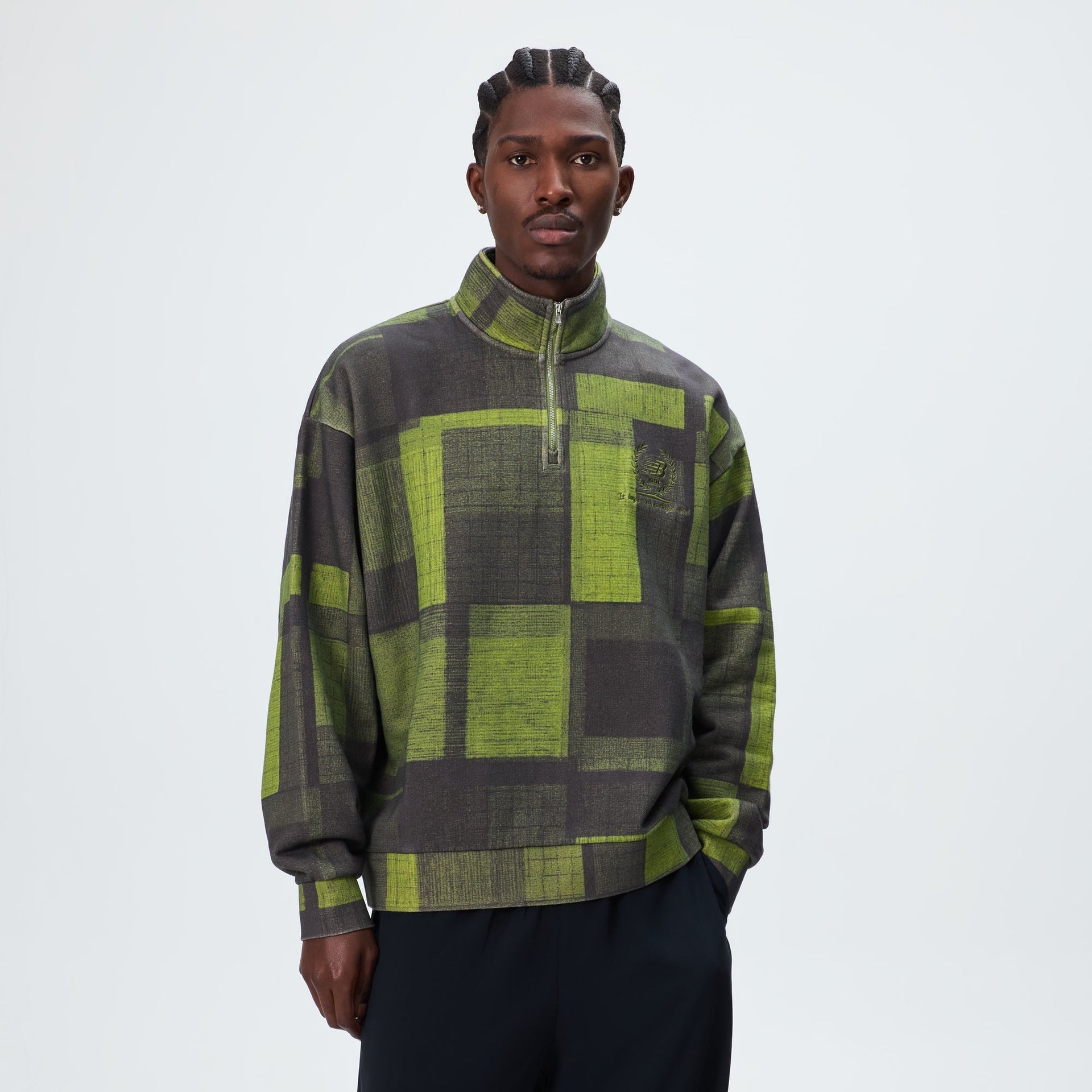 Kith & New Balance Woodblock Nelson Quarter Zip - Calliste - PH