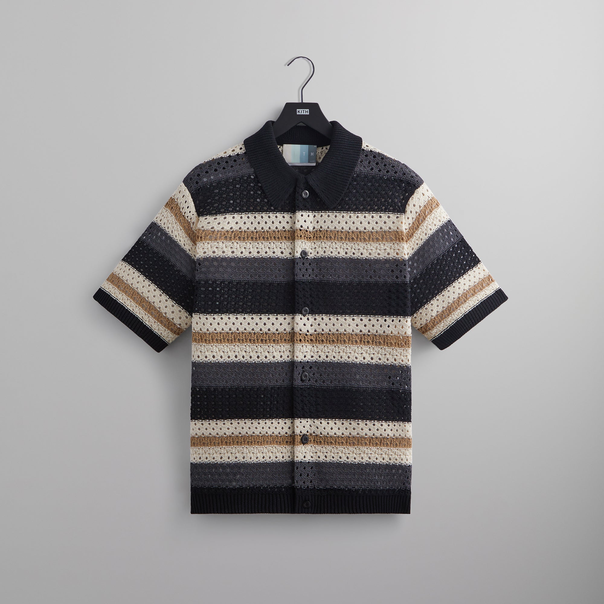 KITH Thompson Crochet Buttondown Mサイズ-