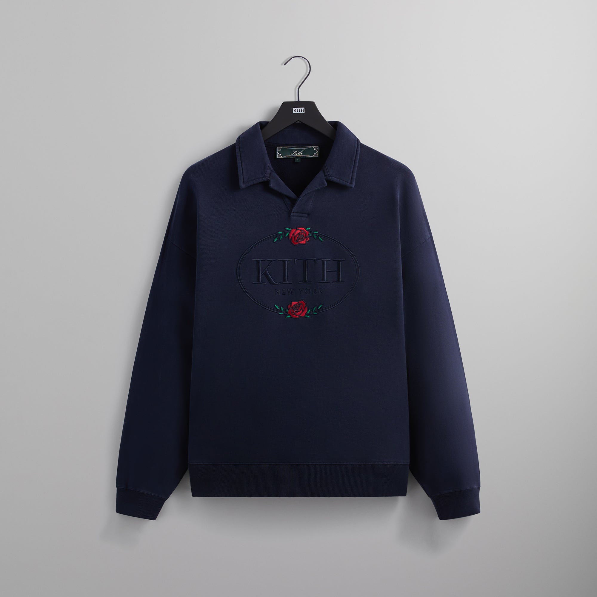 Kith Nelson Collared Pullover - Nocturnal – Kith Europe