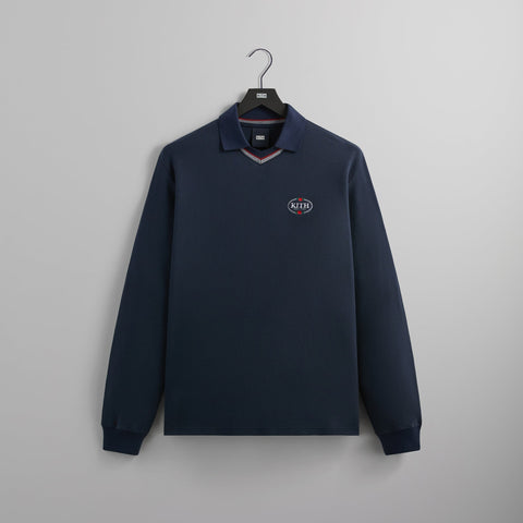Kith Long Sleeve Tap In Polo - Nocturnal