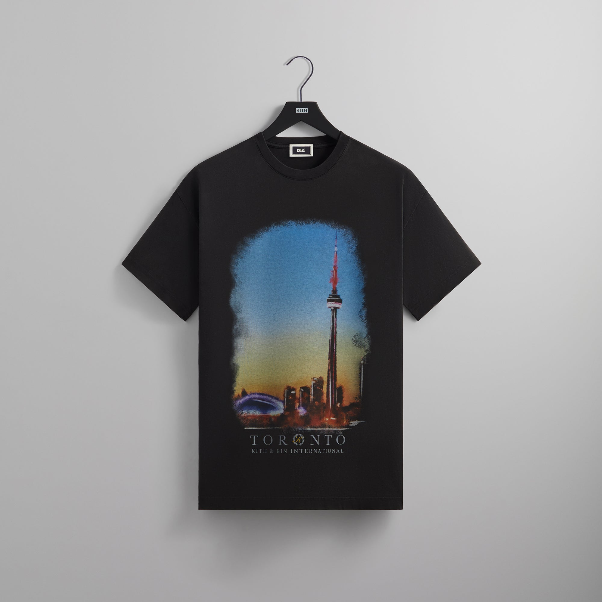 Kith Toronto Skyline Vintage Tee - Black – Kith Europe