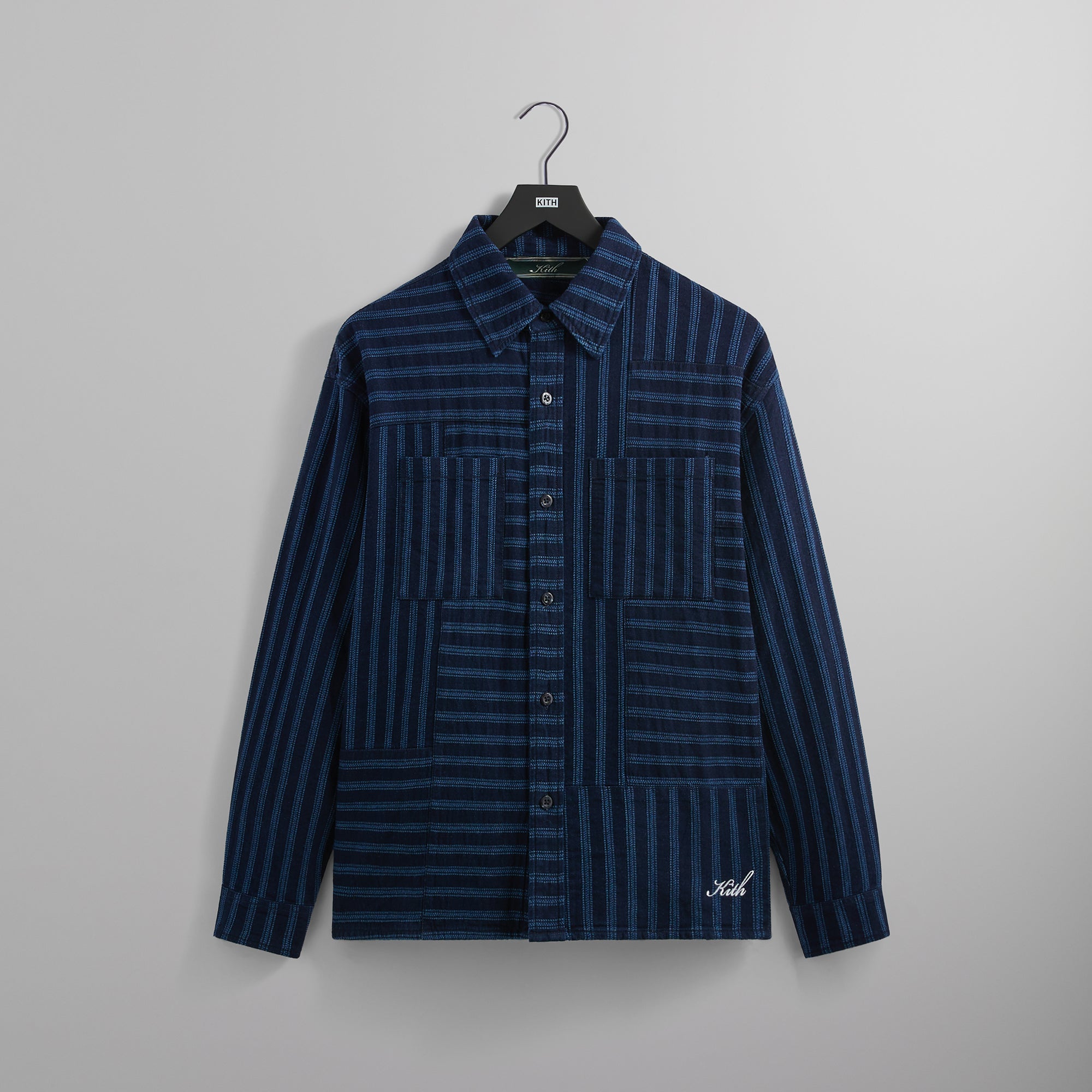 Kith Stripe Denim Jaydin Shirt - Eve – Kith Europe