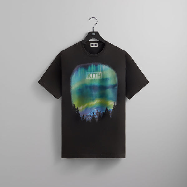 Kith Aurora Classic Logo Vintage Tee - Black – Kith Europe