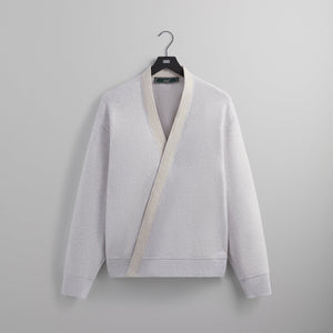 Kith Strauss Cross Front Cardigan - Light Heather Grey – Kith Europe