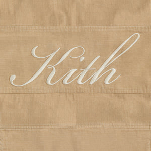 Kith Washed Corduroy Caden Hoodie - Canvas