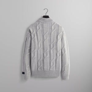 Kith Davidson Mock Neck - Light Heather Grey – Kith Europe