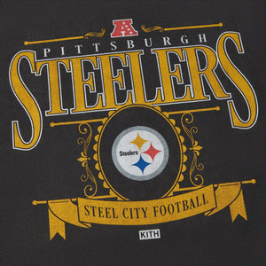 NFL PITTSBURGH STEELERS Steel City Print Football 100% Cotton 