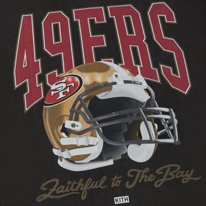 NFL San Francisco 49ers Baseball Jersey Symbol American Football Team Red  Black Jersey Shirt