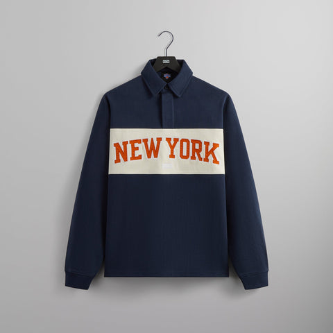 Kith for the New York Knicks Long Sleeve Rugby Shirt - Nocturnal