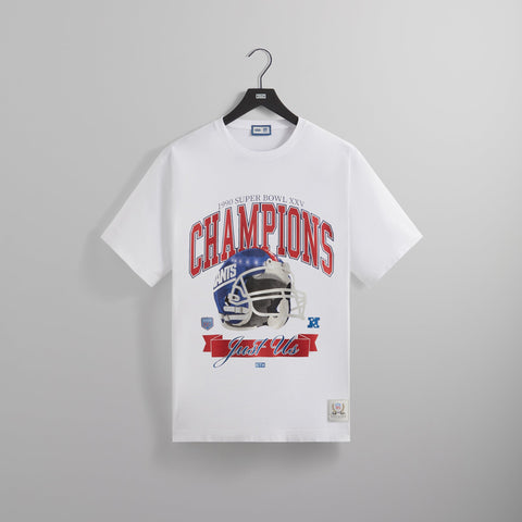 Kith for the NFL: Giants Superbowl Vintage Tee - White – Kith Europe