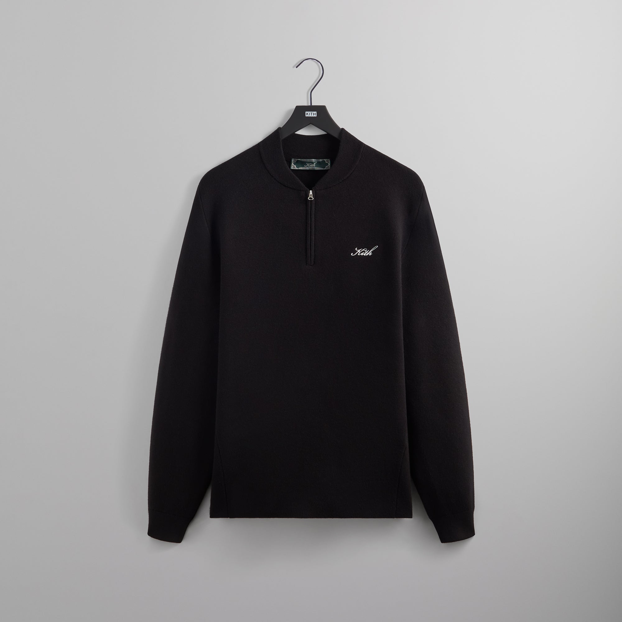 Kith Bayard Quarter Zip - Black – Kith Europe