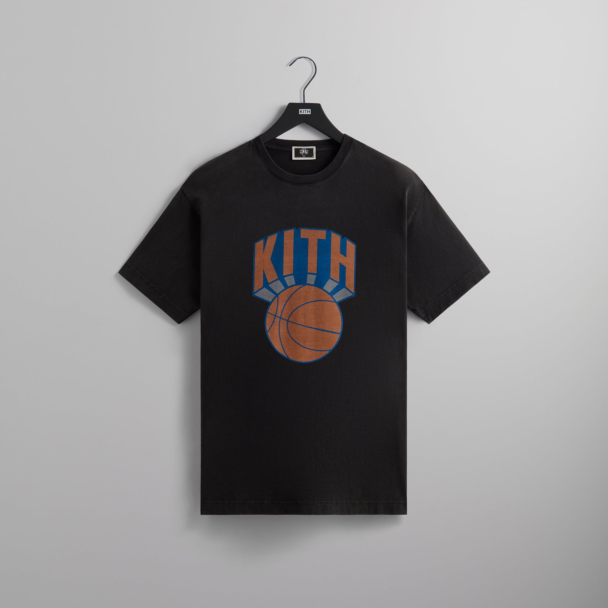 Kith for the New York Knicks Retro NY Vintage Tee - Black – Kith 