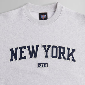 Kith for the New York Knicks City So Nice Nelson Crewneck - Light Heather Grey