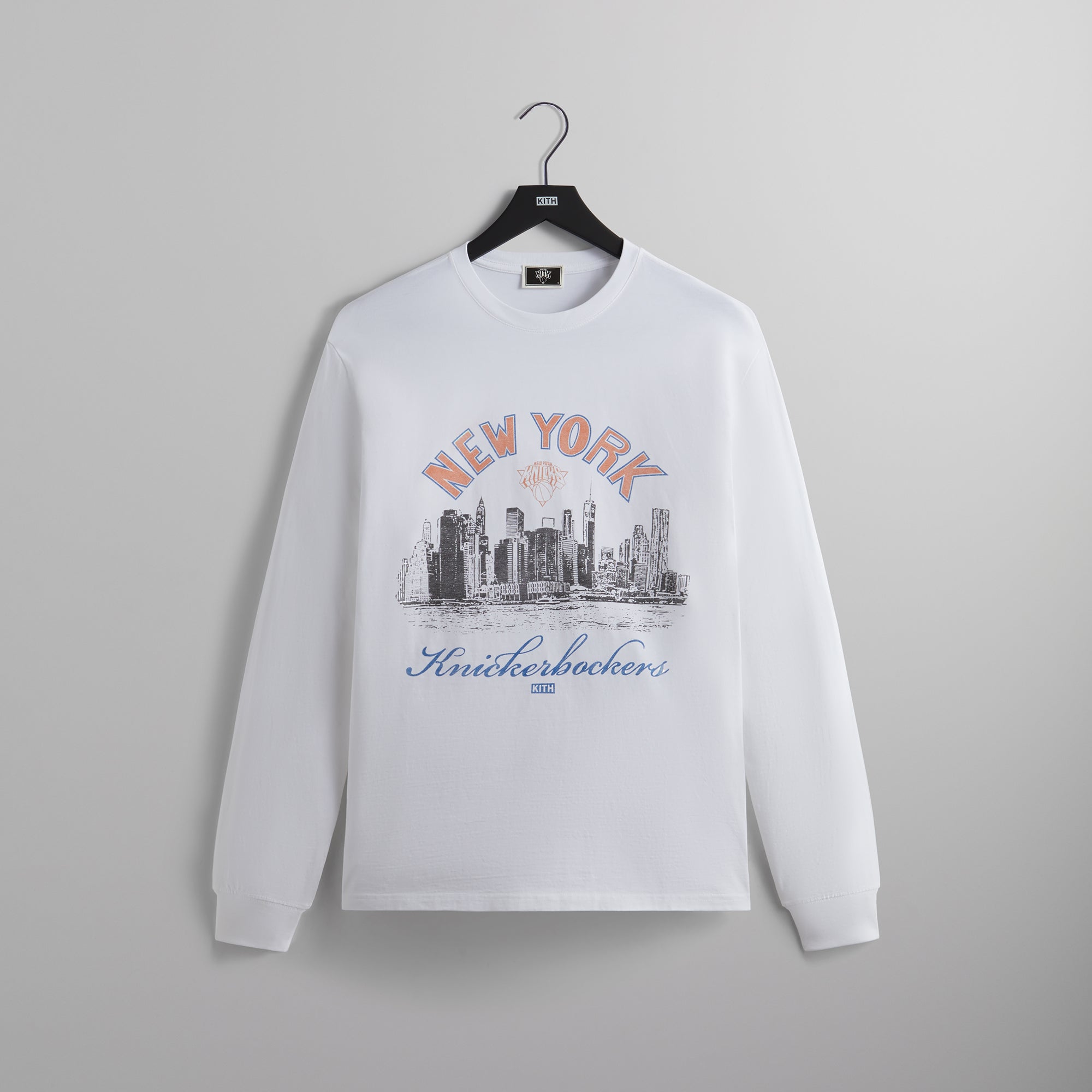 Kith for the New York Knicks Skyline L/S Vintage Tee - White – Kith 