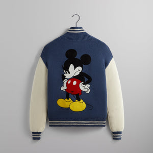 Disney | Kith for Mickey & Friends Wyona Full Zip Sweater - Heather Indigo
