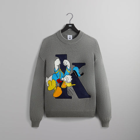 Disney | Kith for Mickey & Friends Donald K Crewneck Sweater - Medium Heather Grey