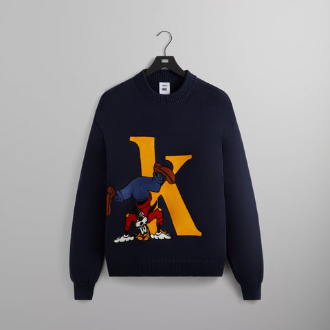 Disney | Kith for Mickey & Friends Goofy K Crewneck Sweater - Nocturnal