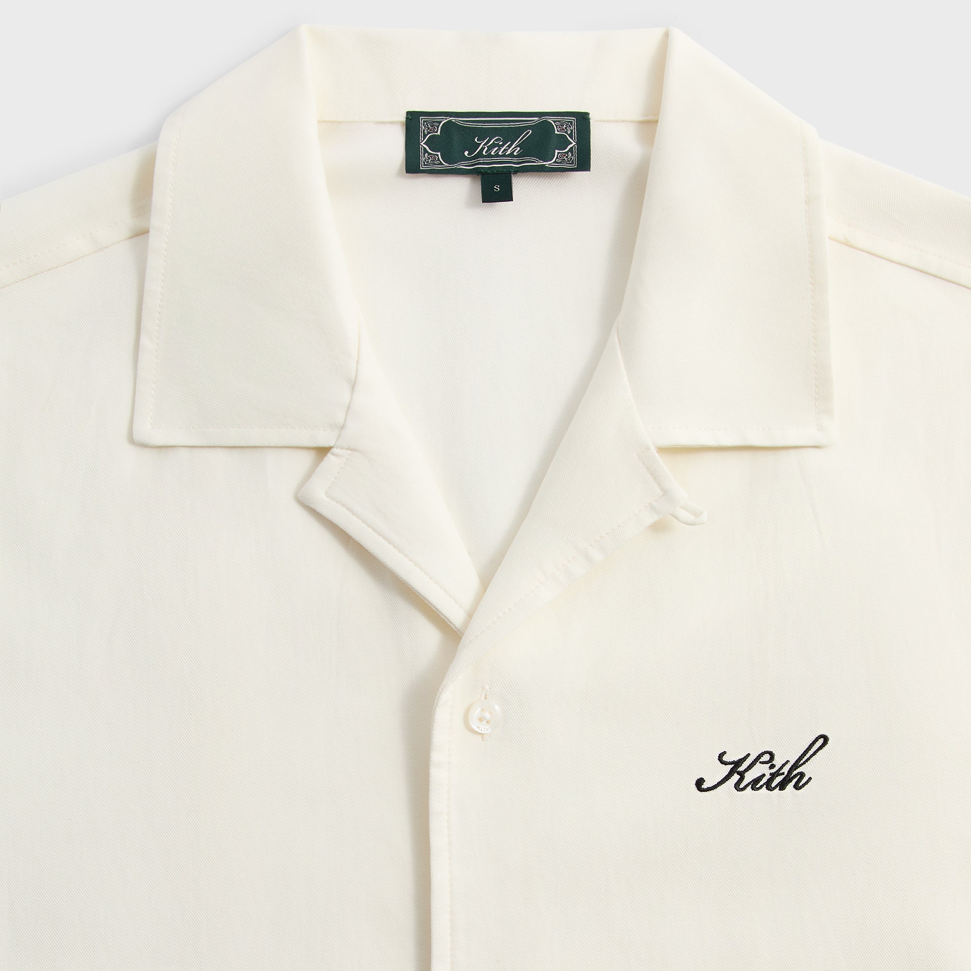 Kith Silk Cotton Thompson Camp Collar Shirt - Sandrift – Kith Europe