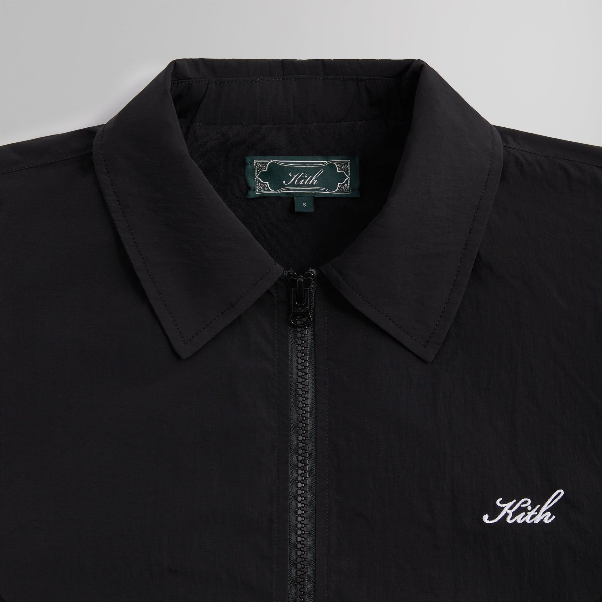 Kith Wrinkle Nylon Jonas Coaches Jacket - Black