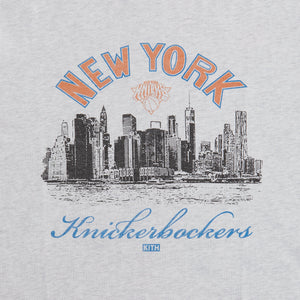 Kith for the New York Knicks Skyline Vintage Tee - Light Heather Grey