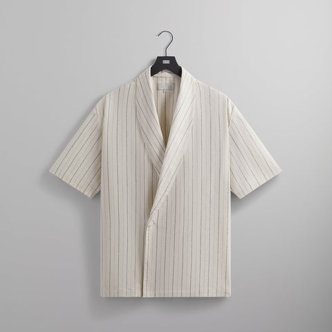Kith Striped Twill Thompson Crossover Shirt - Sandrift