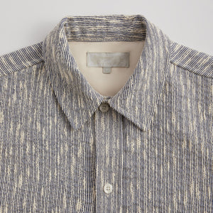 Kith Slub Boucle Boxy Collared Overshirt - Ink PH