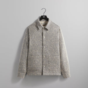 Kith Slub Boucle Boxy Collared Overshirt - Ink PH