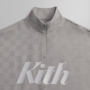 Kith Double Knit Davis Quarter Zip Pullover - Concrete