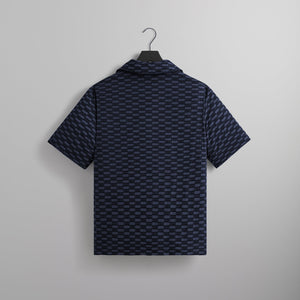 Kith Flocked Monogram Puffed Devon Shirt - Nocturnal PH